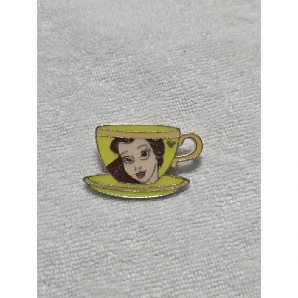 Belle from Beauty and the Beast Disney Princess Tea Cup Pin: Hidden Mickey Pin